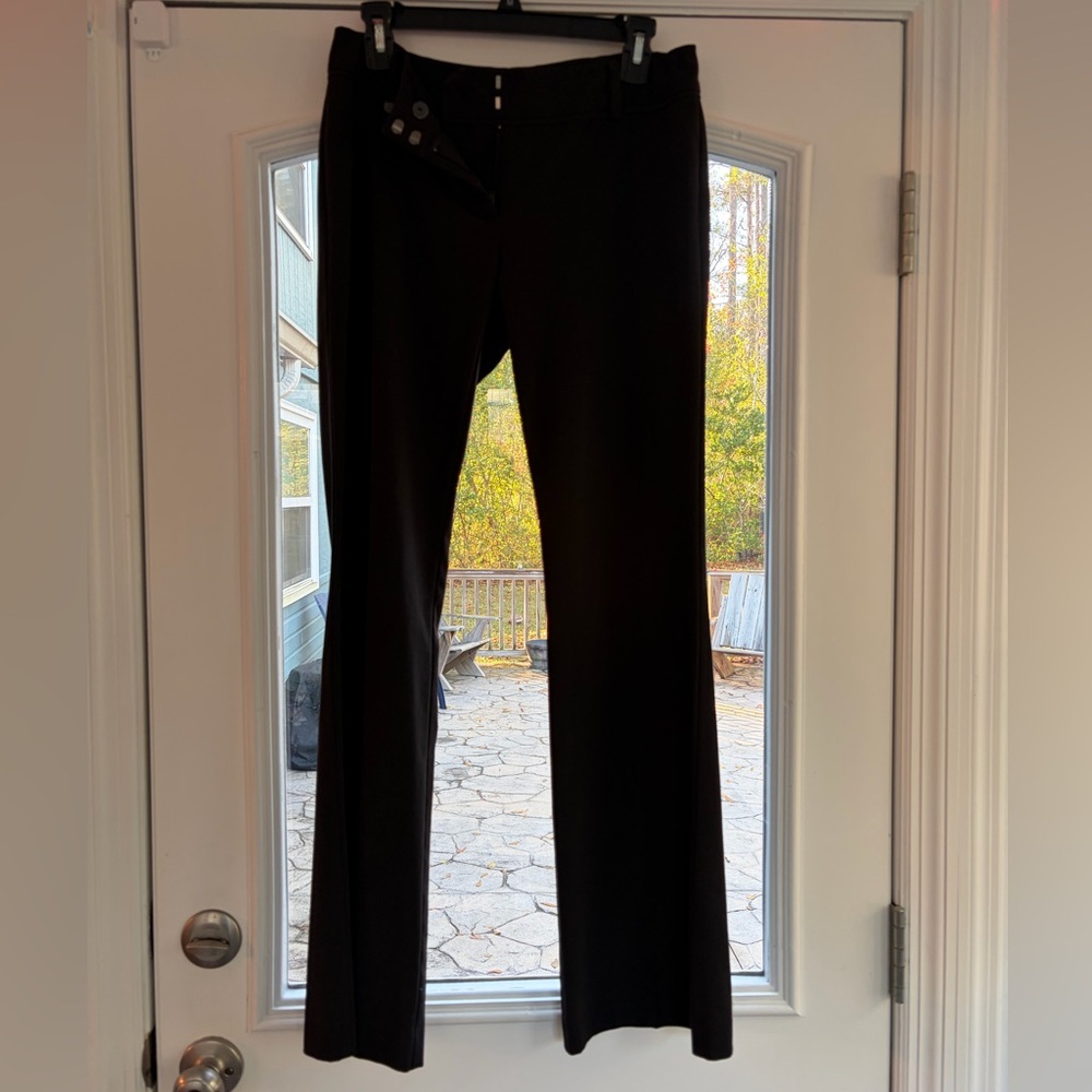 NY&C Black Flared Slack Pants